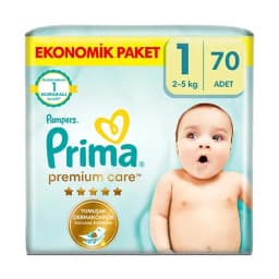 Prima Bebek Bezi Premium Care 1 Beden Yenidoğan Ekonomik Paket