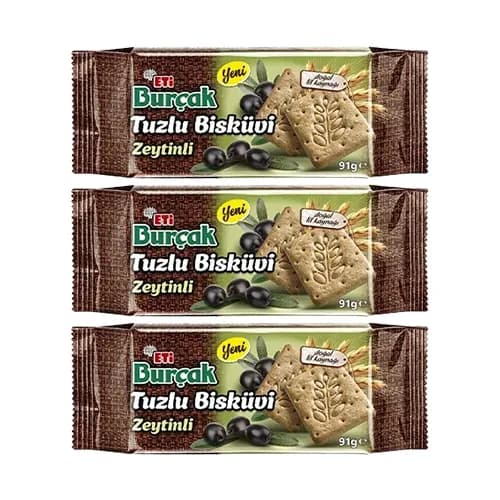 Eti Burçak Tuzlu Zeytinli Bisküvi