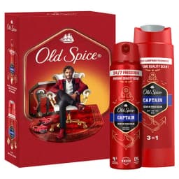 Old Spice Gentleman Hediye Seti: Captain Deodorant Sprey & Duş Jeli