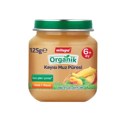 Milupa Organik Kayısı ve Muz Kavanoz Maması