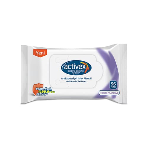 Activex Antibakteriyel Hassas Islak Mendil