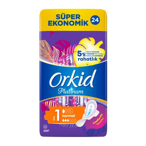 Orkid Platinum Hijyenik Ped Normal Süper Ekonomik