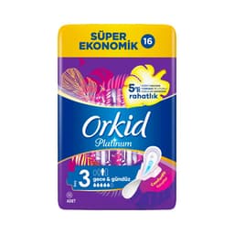Orkid Platinum Hijyenik Ped Gece Süper Ekonomik