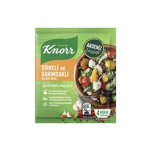 Knorr Sirkeli ve Sarımsaklı Salata Sosu