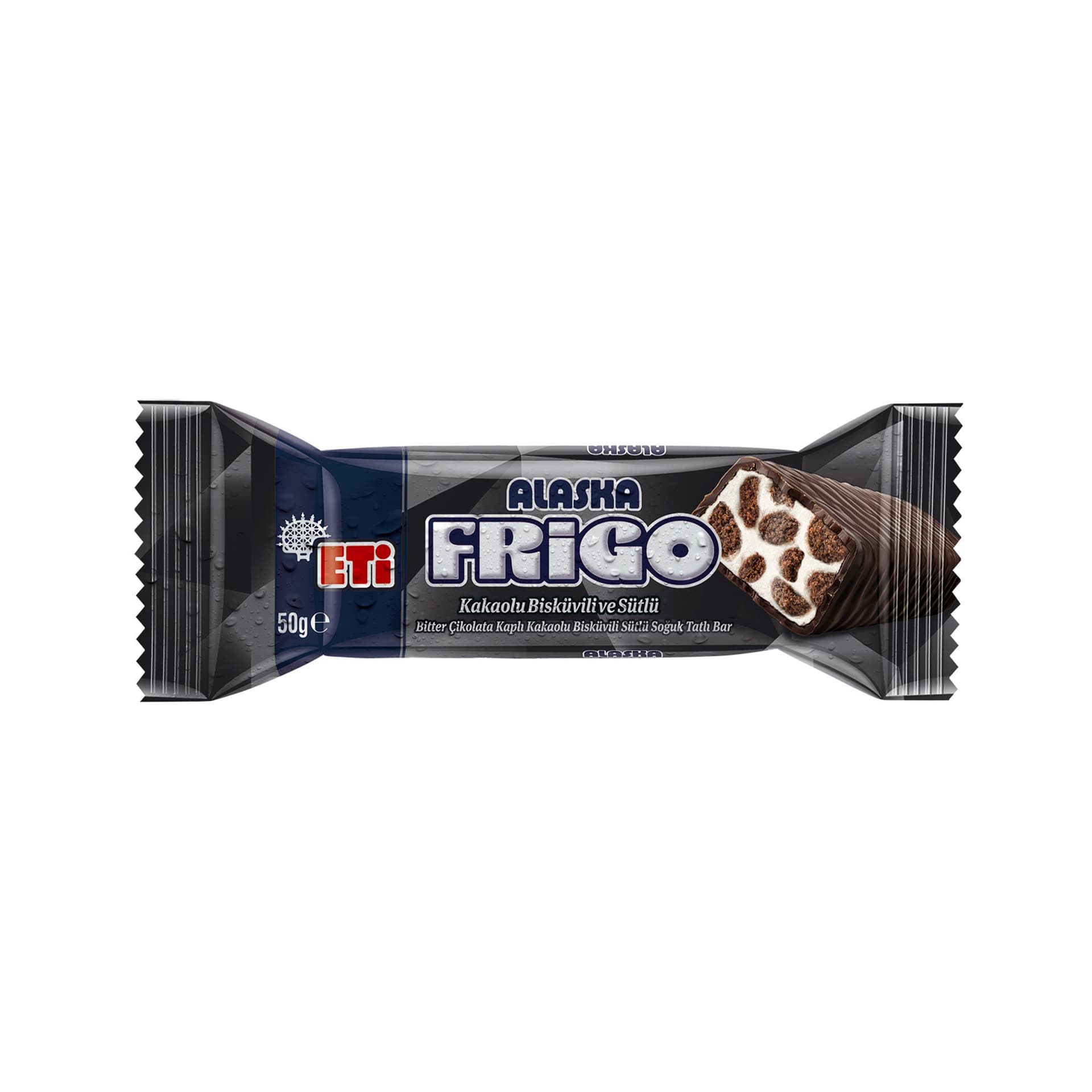 Eti Alaska Frigo Kakaolu Bisküvili ve Sütlü (50 g)