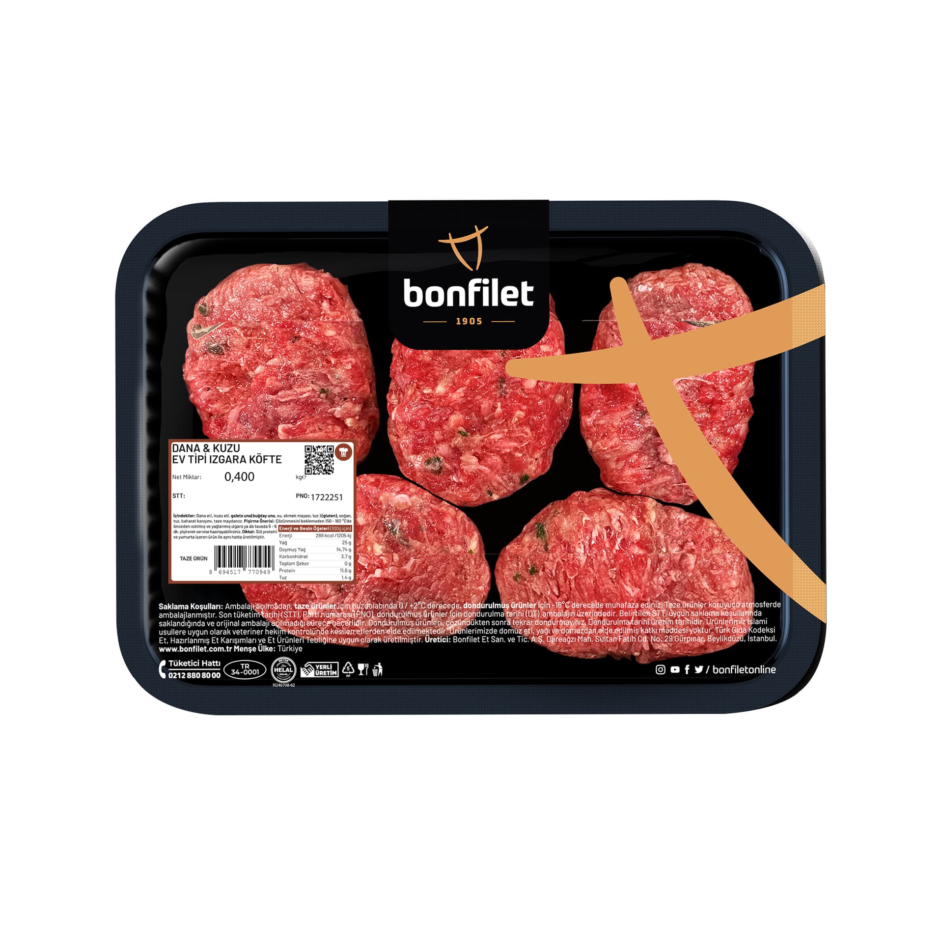 Bonfilet Ev Tipi Izgara Köfte
