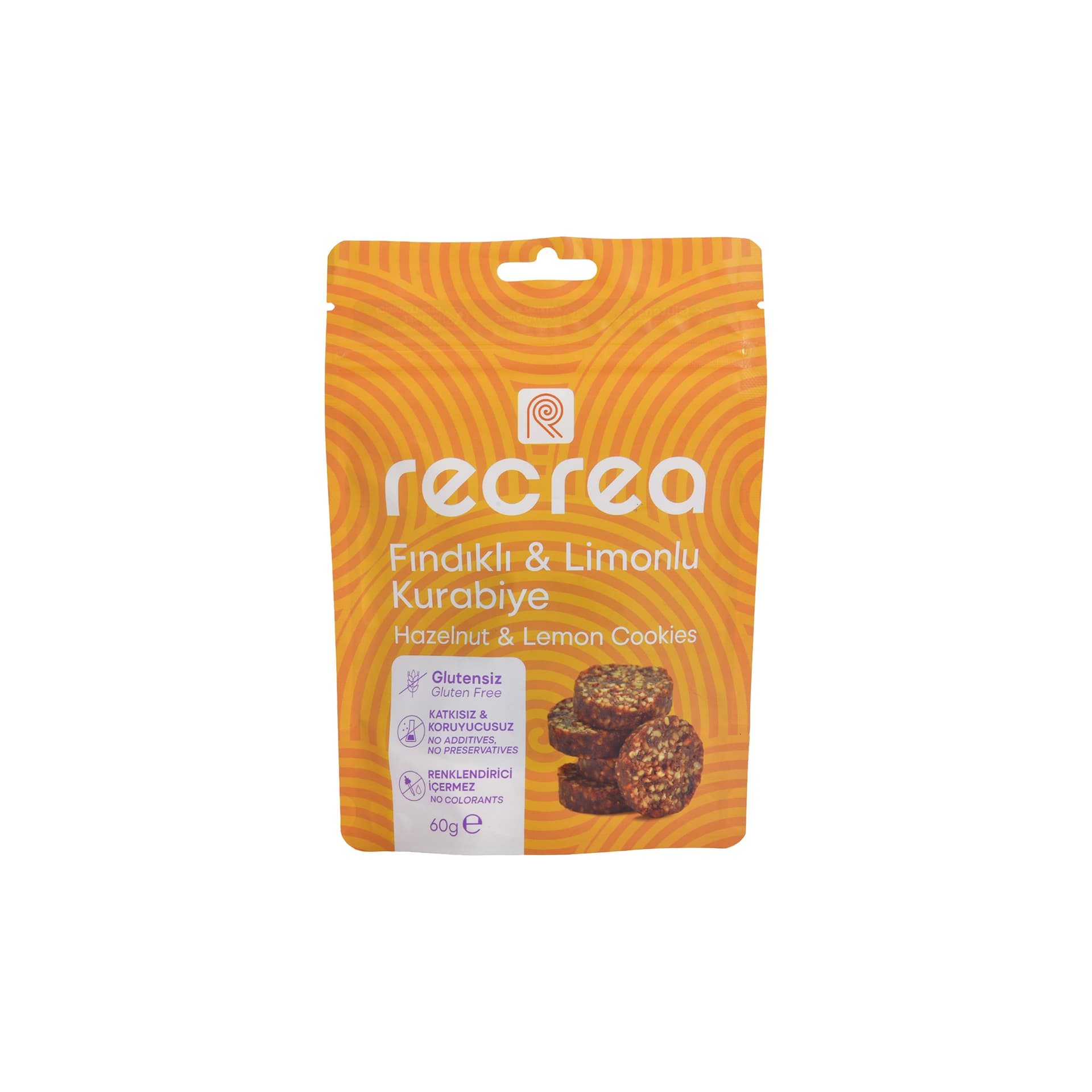 Recrea Glutensiz Fındıklı & Limonlu Kurabiye